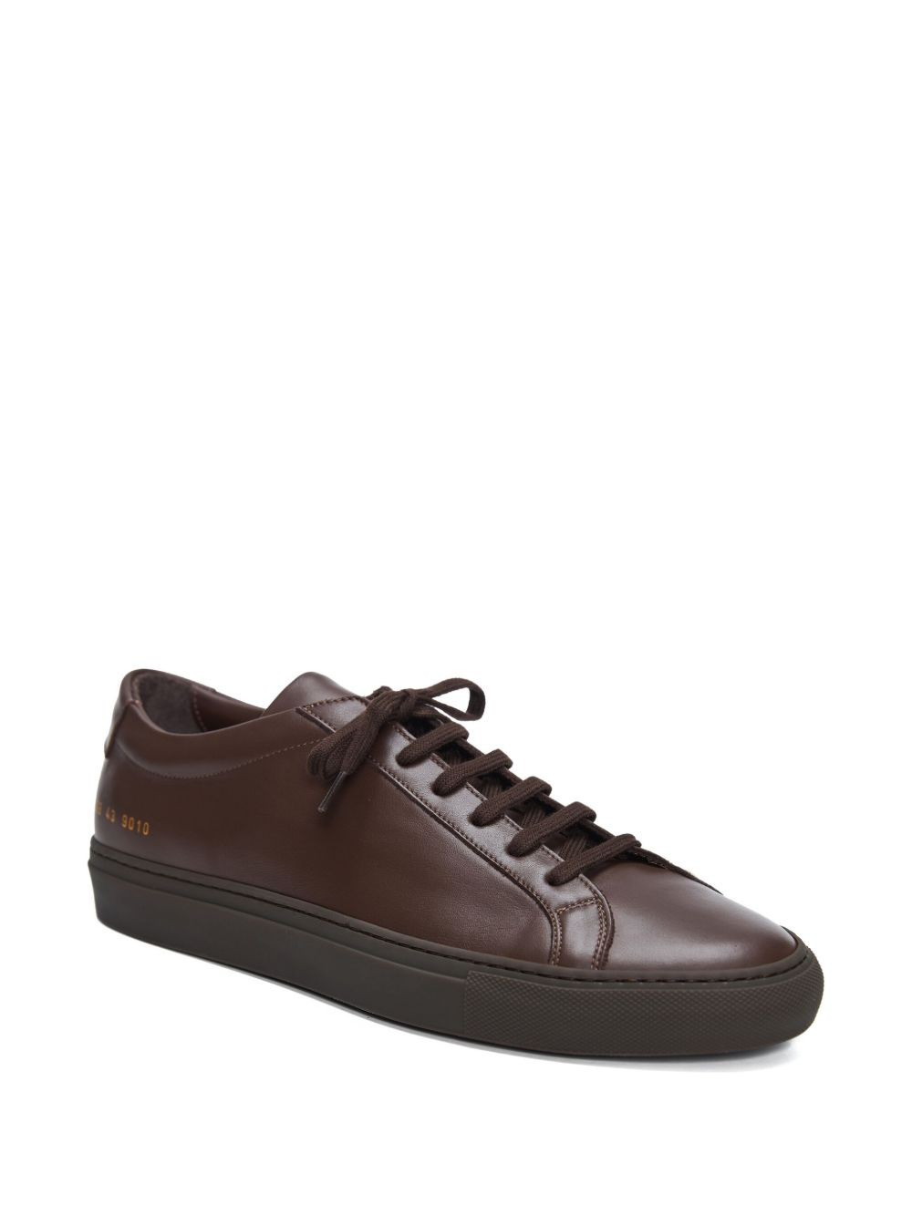 leather-panelled lace-up sneakers - 2