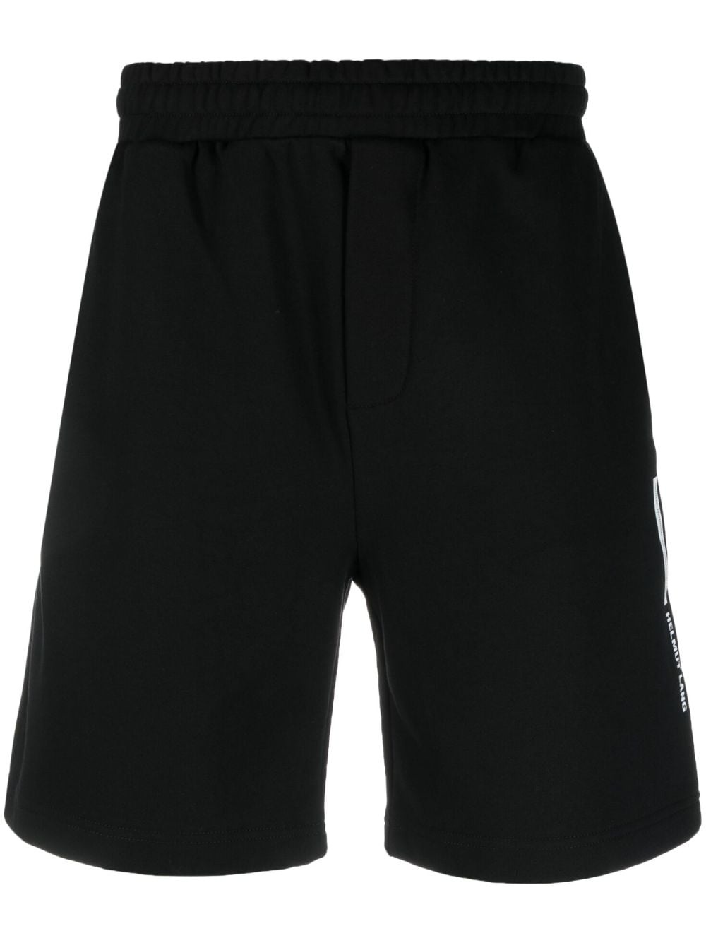 logo-print cotton track shorts - 1