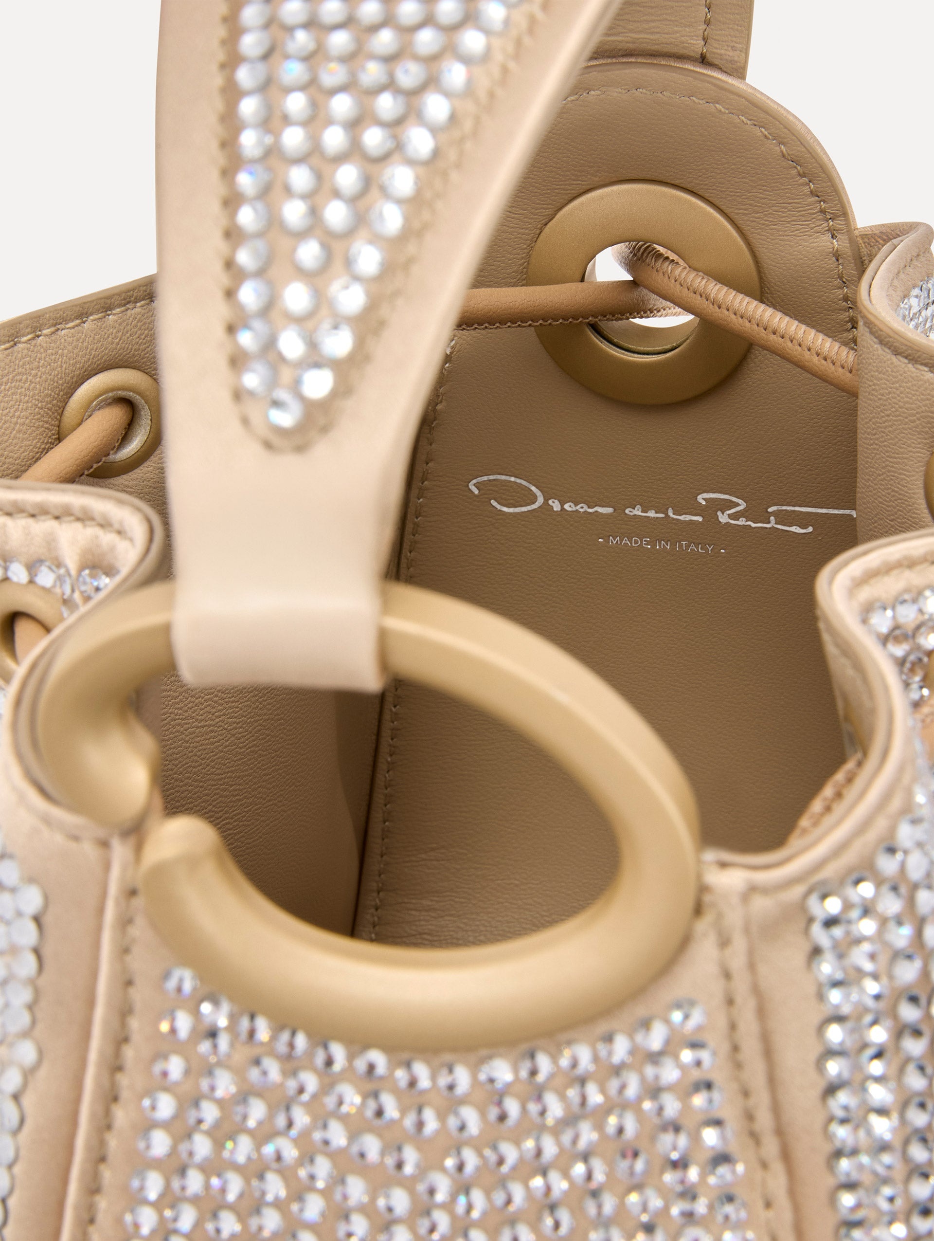 NANO CRYSTAL PAVÉ O HANDLE BAG - 5