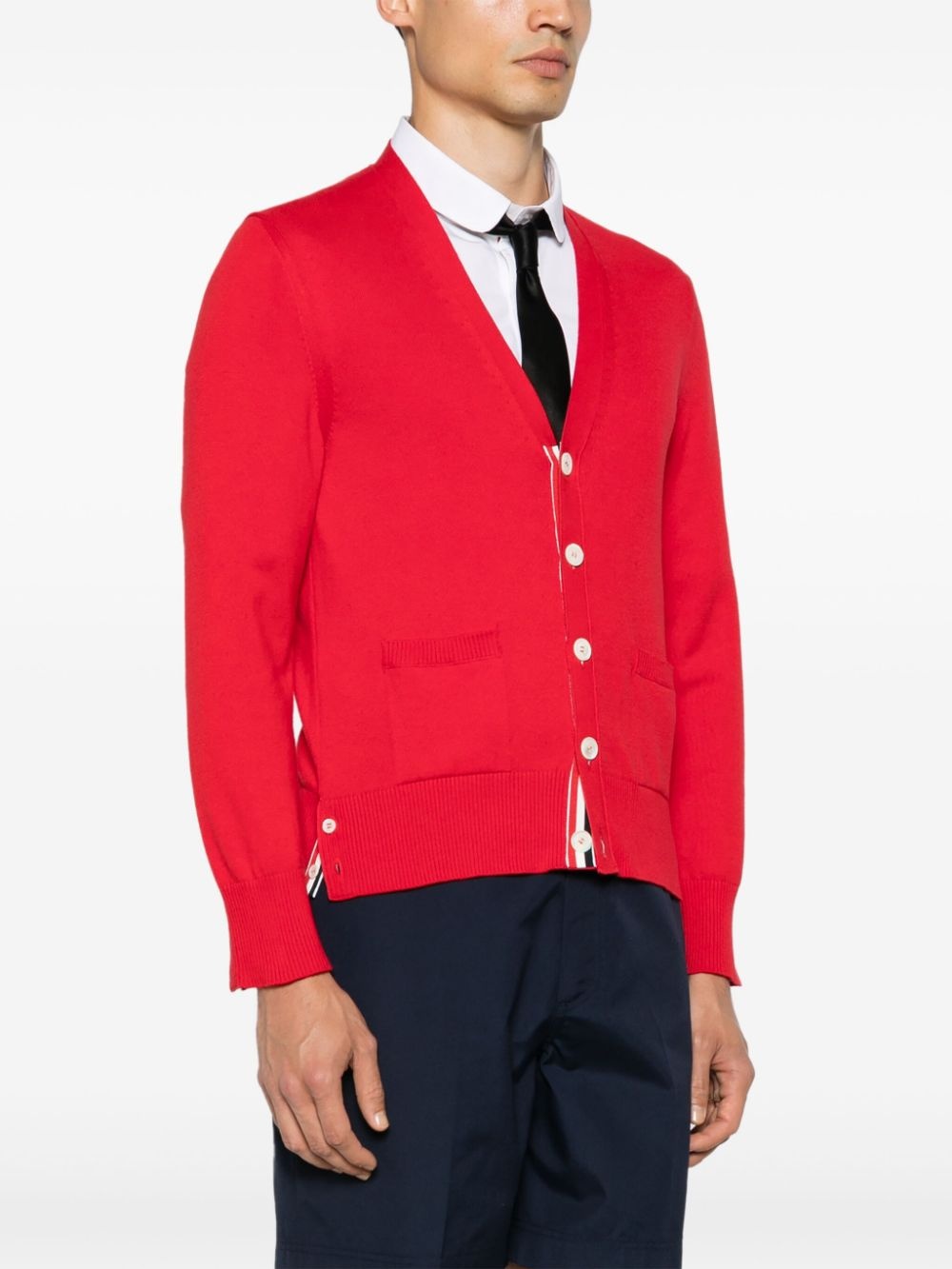 4-Bar cotton cardigan - 3