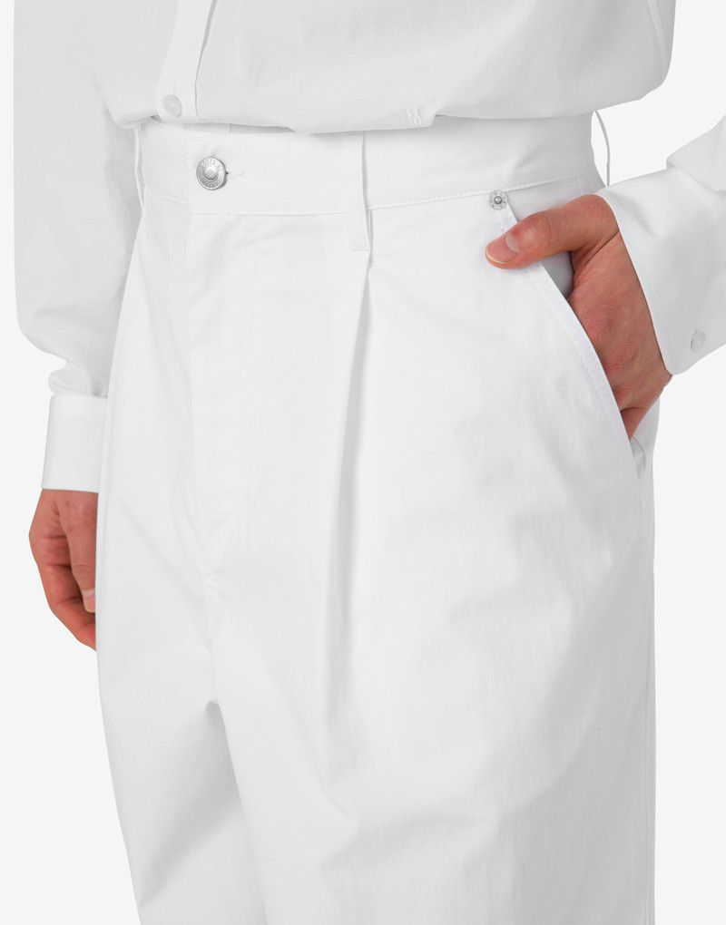 LAUREL CROWN LOGO COTTON TROUSERS 4