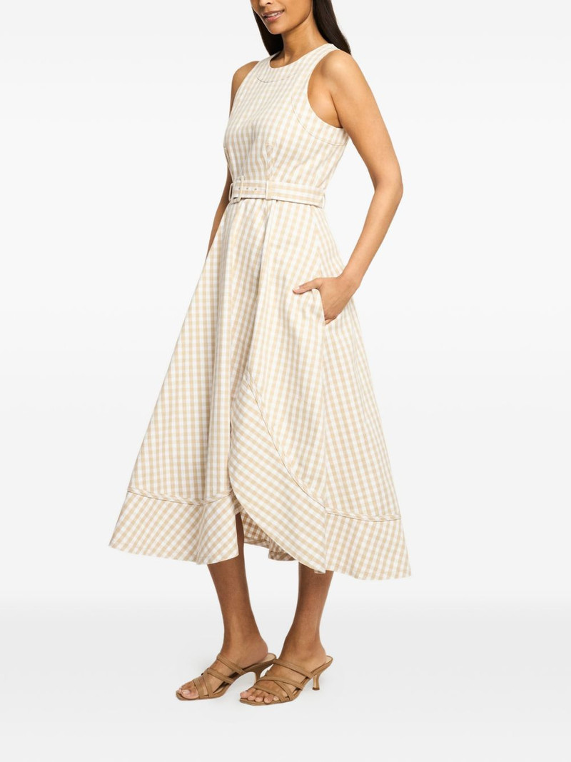 Cinq à Sept Zelda gingham-print dress outlook