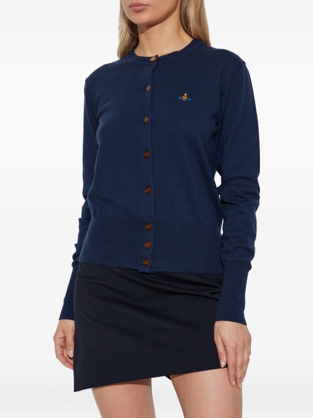 Orb-embroidered cardigan - 3