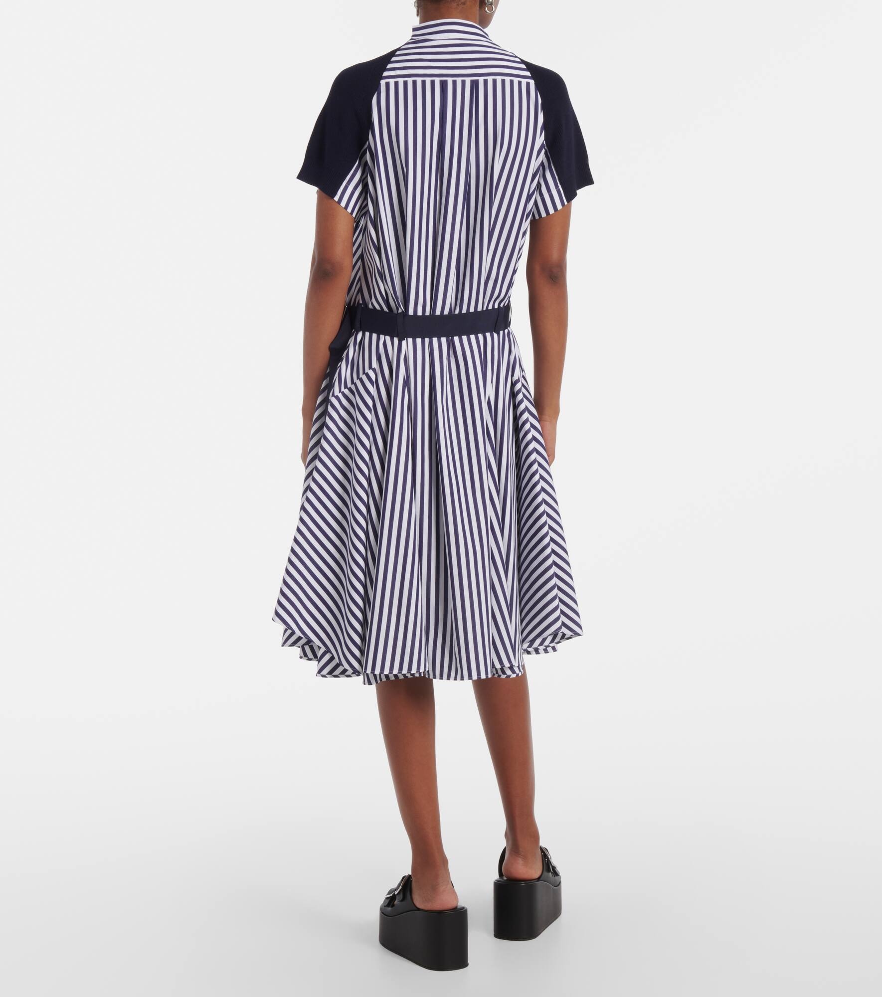 Striped cotton midi dress - 3