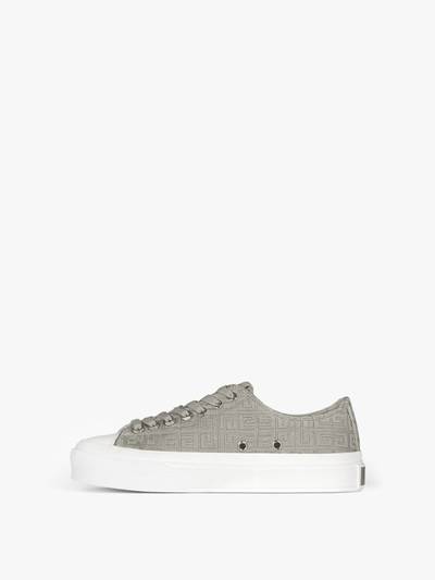 Givenchy CITY SNEAKERS IN 4G EMBROIDERED CANVAS outlook