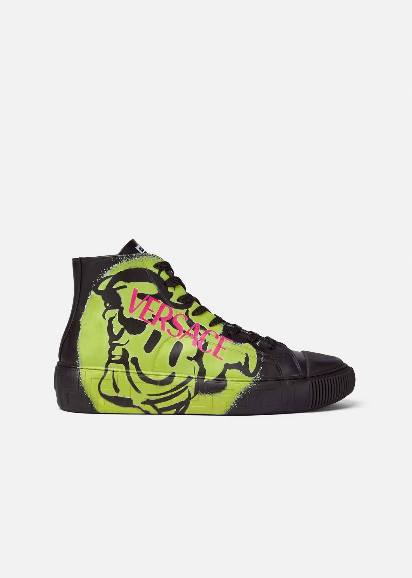 Greca Medusa Tag High-Top Sneakers - 1