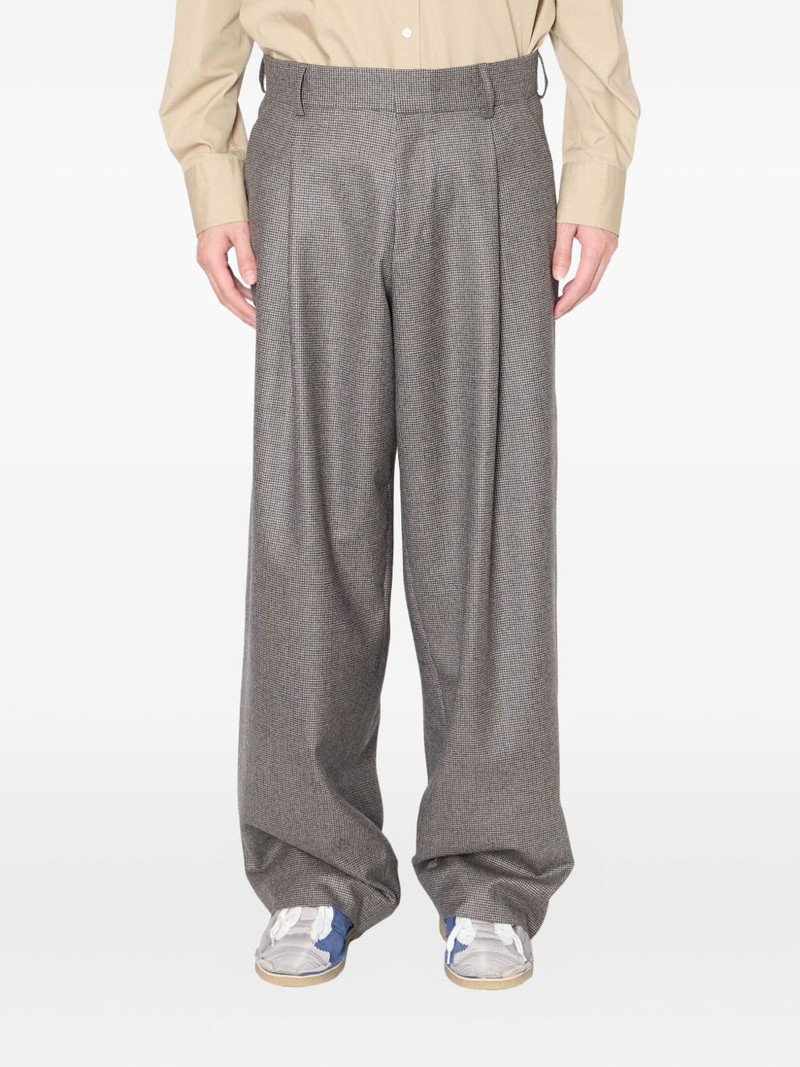 check-pattern tailored trousers 1