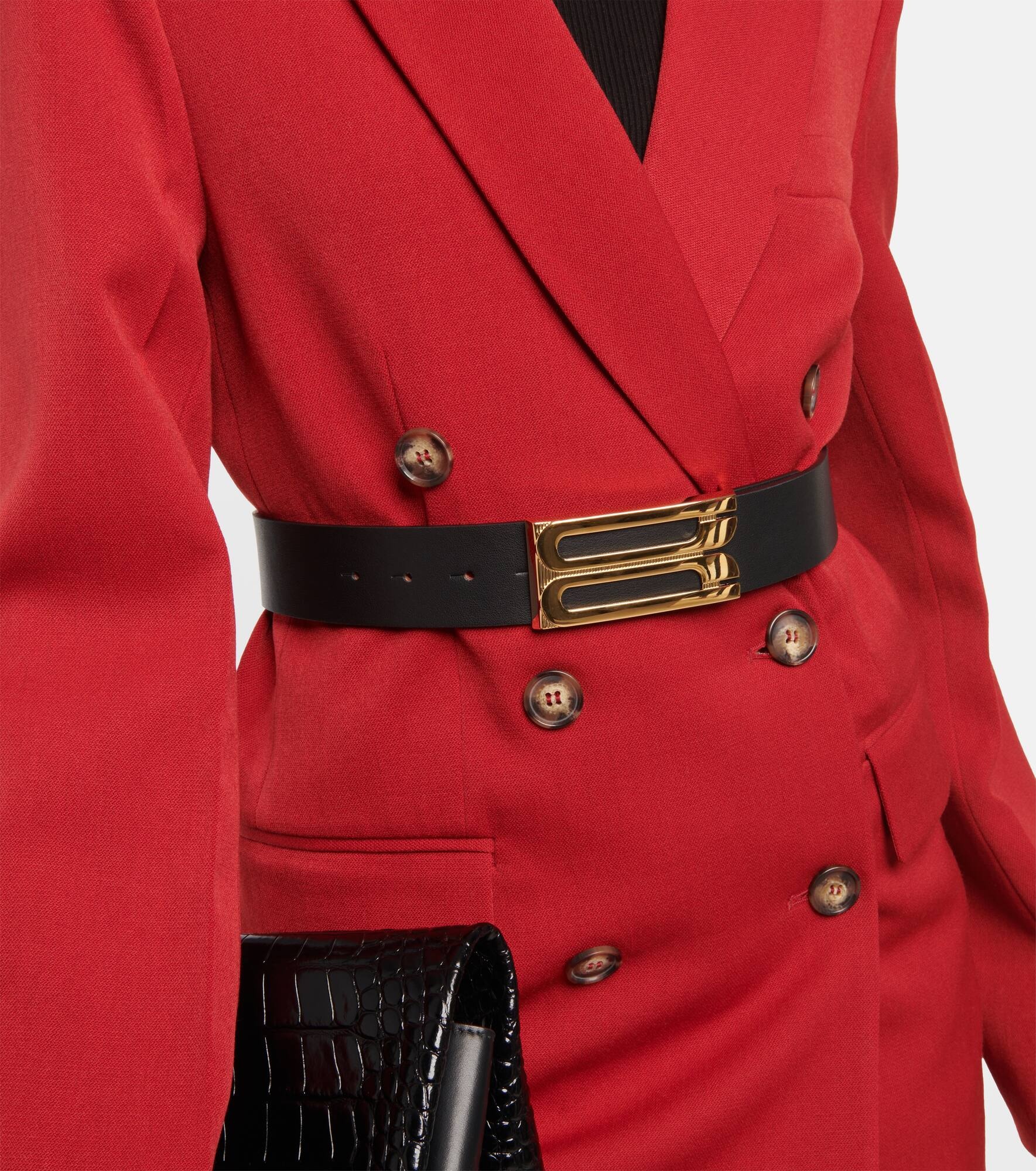 Logo leather belt - 2