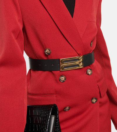Victoria Beckham Logo leather belt outlook