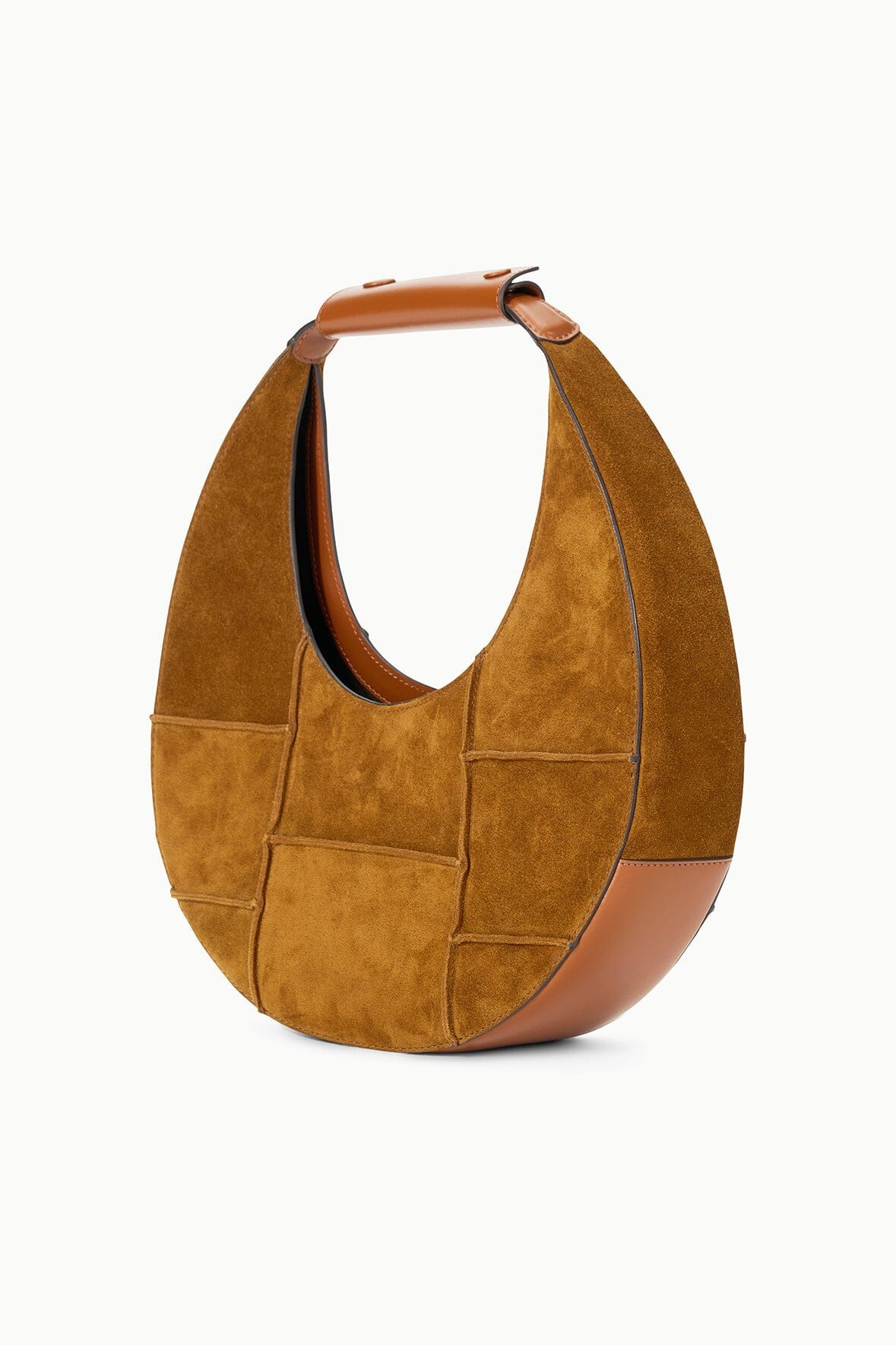 STAUD MOON TOTE BAG TAN SUEDE - 3