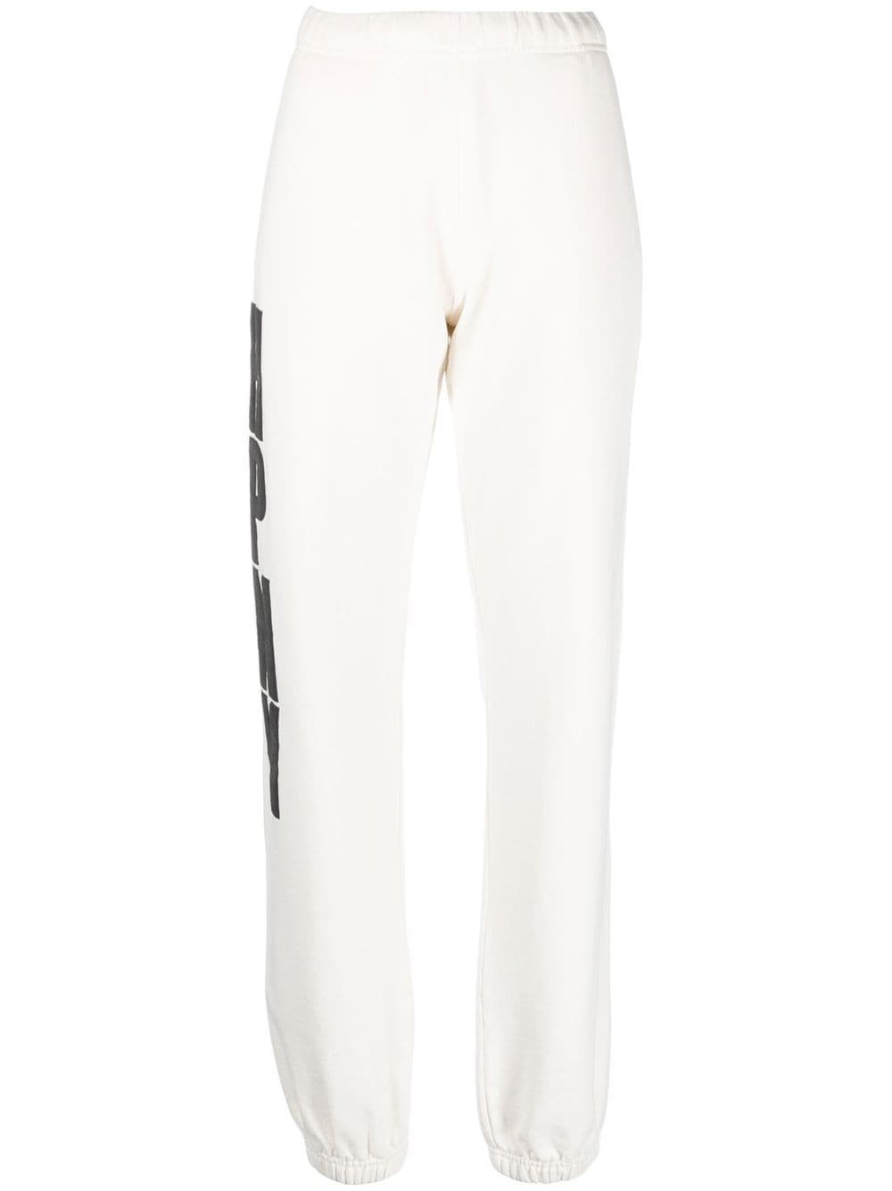 logo-print track shorts - 1