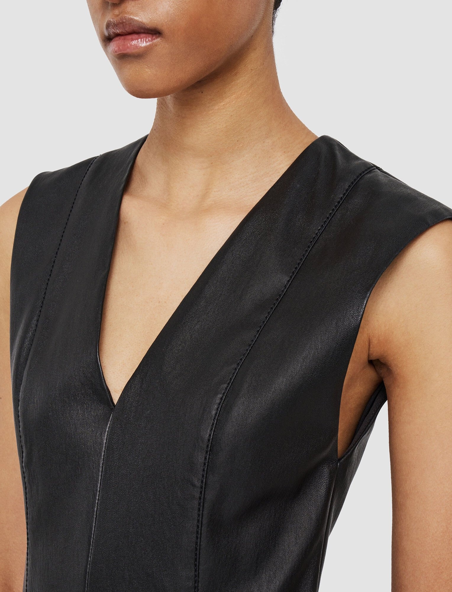Kosma Leather Stretch Dress - 5