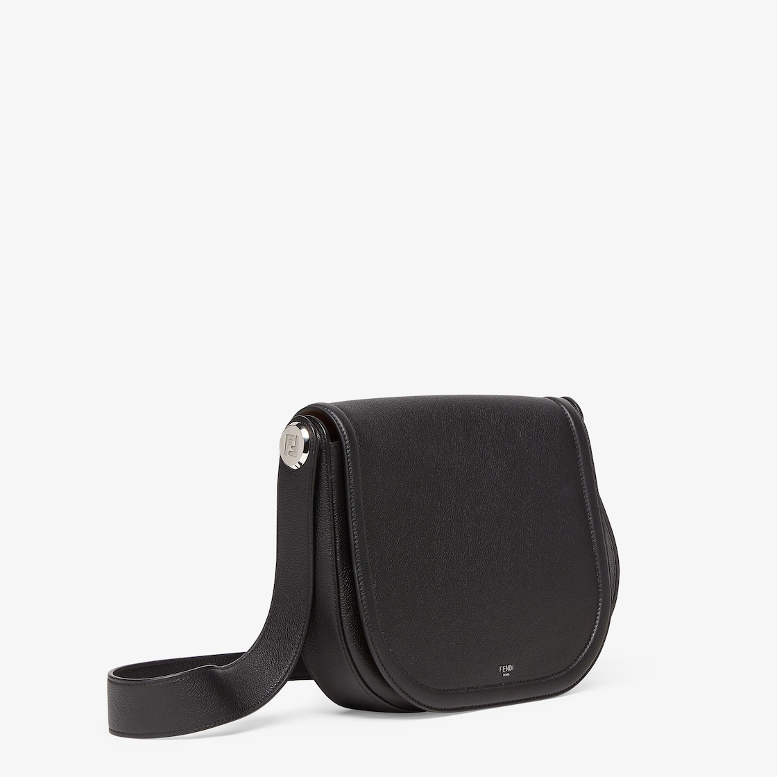 Fendi Roma Leather Chiodo Messenger - 2