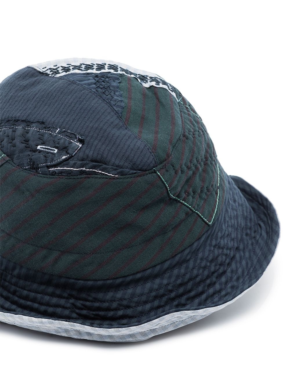 patchwork-design bucket hat - 5