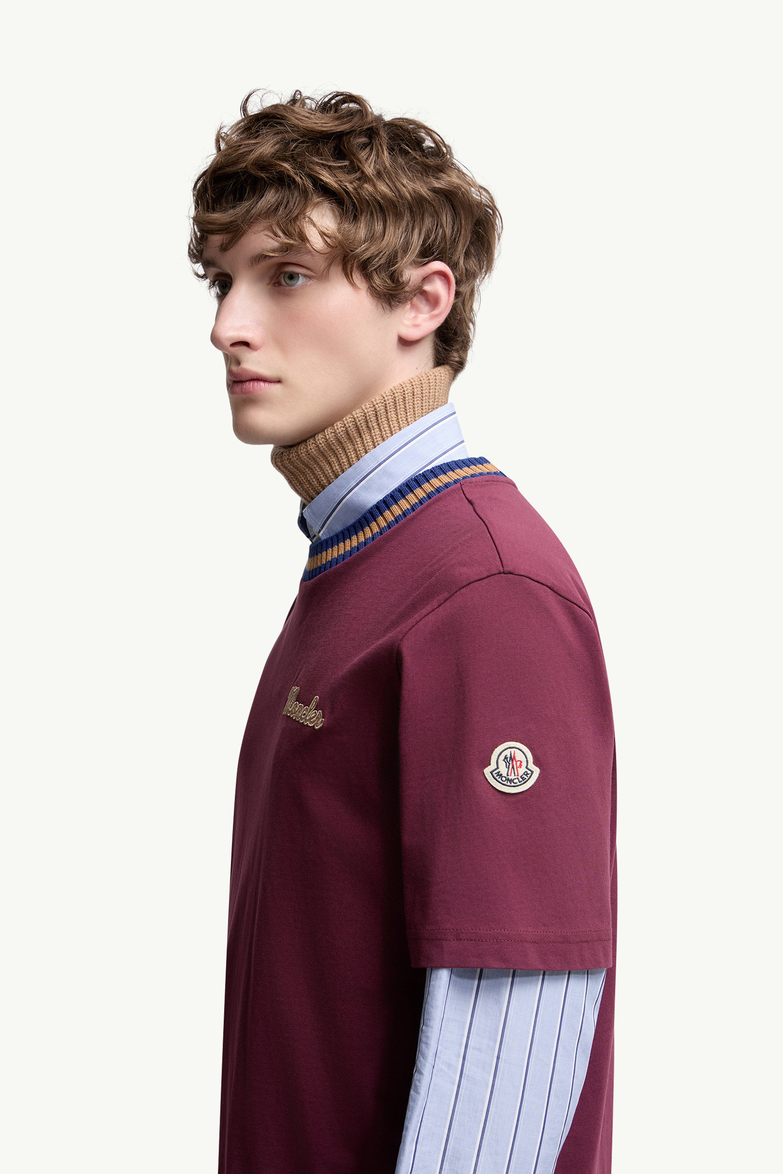 Embroidered Logo Cotton T-Shirt - 4