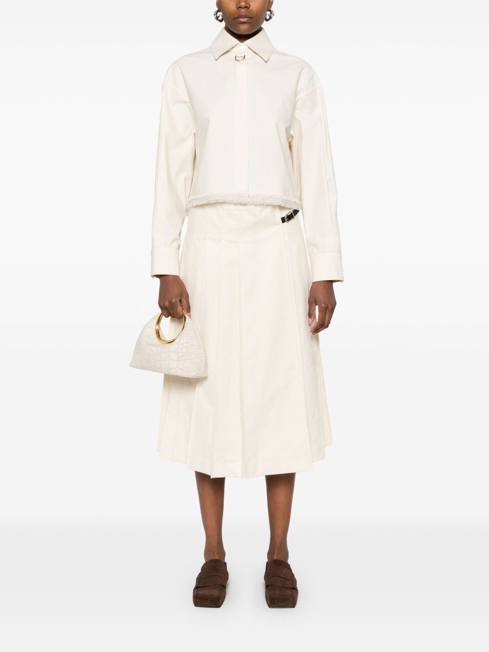 pleated midi skirt - 2