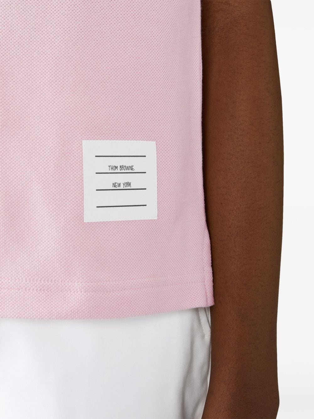 4-Bar piquÃ©-weave polo shirt - 5