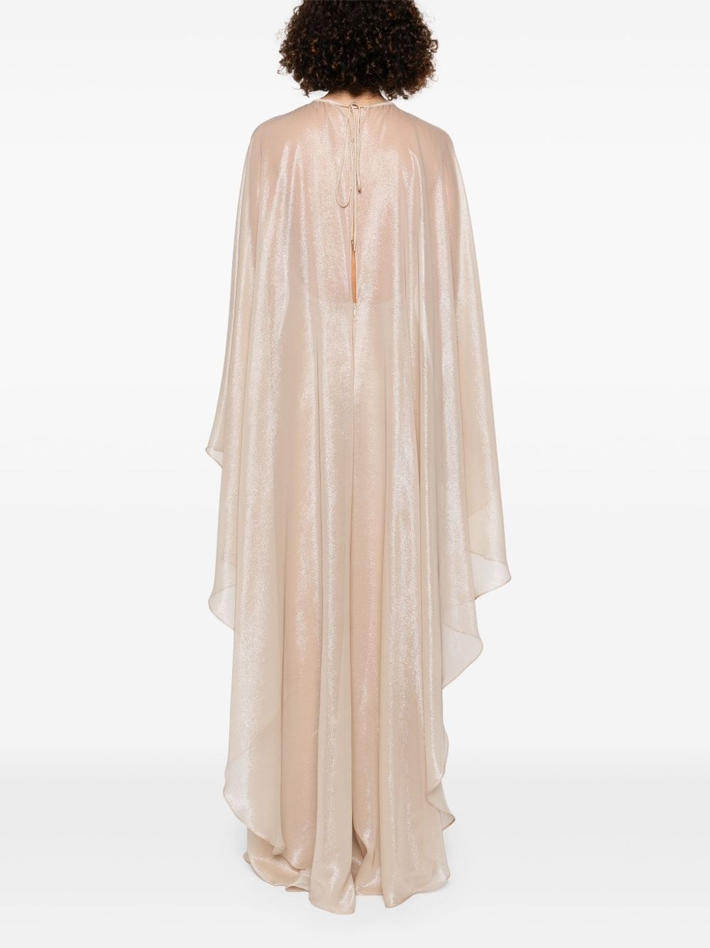 lurex maxi dress - 4