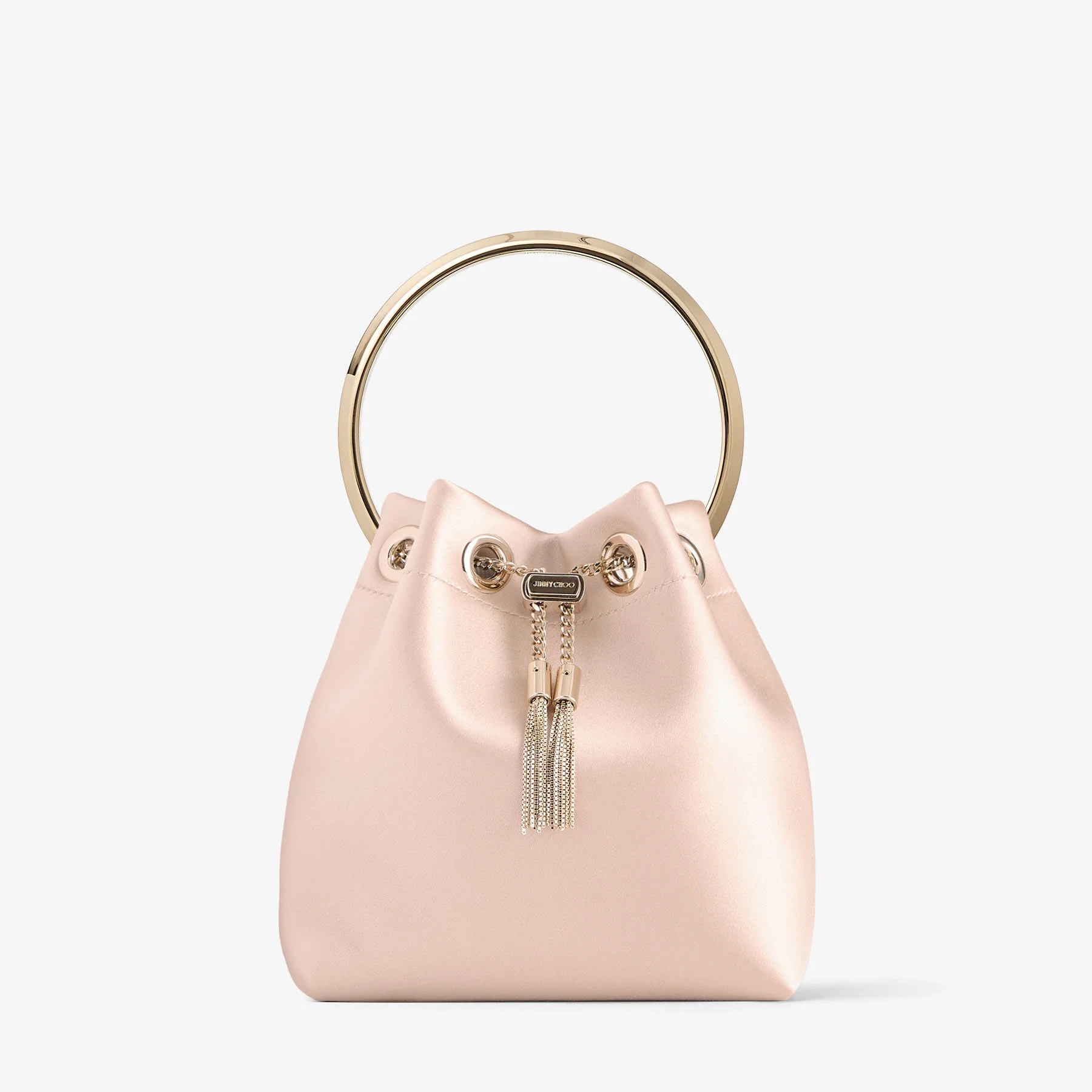 Bon Bon Macaron Satin Bag with Metal Handle - 1