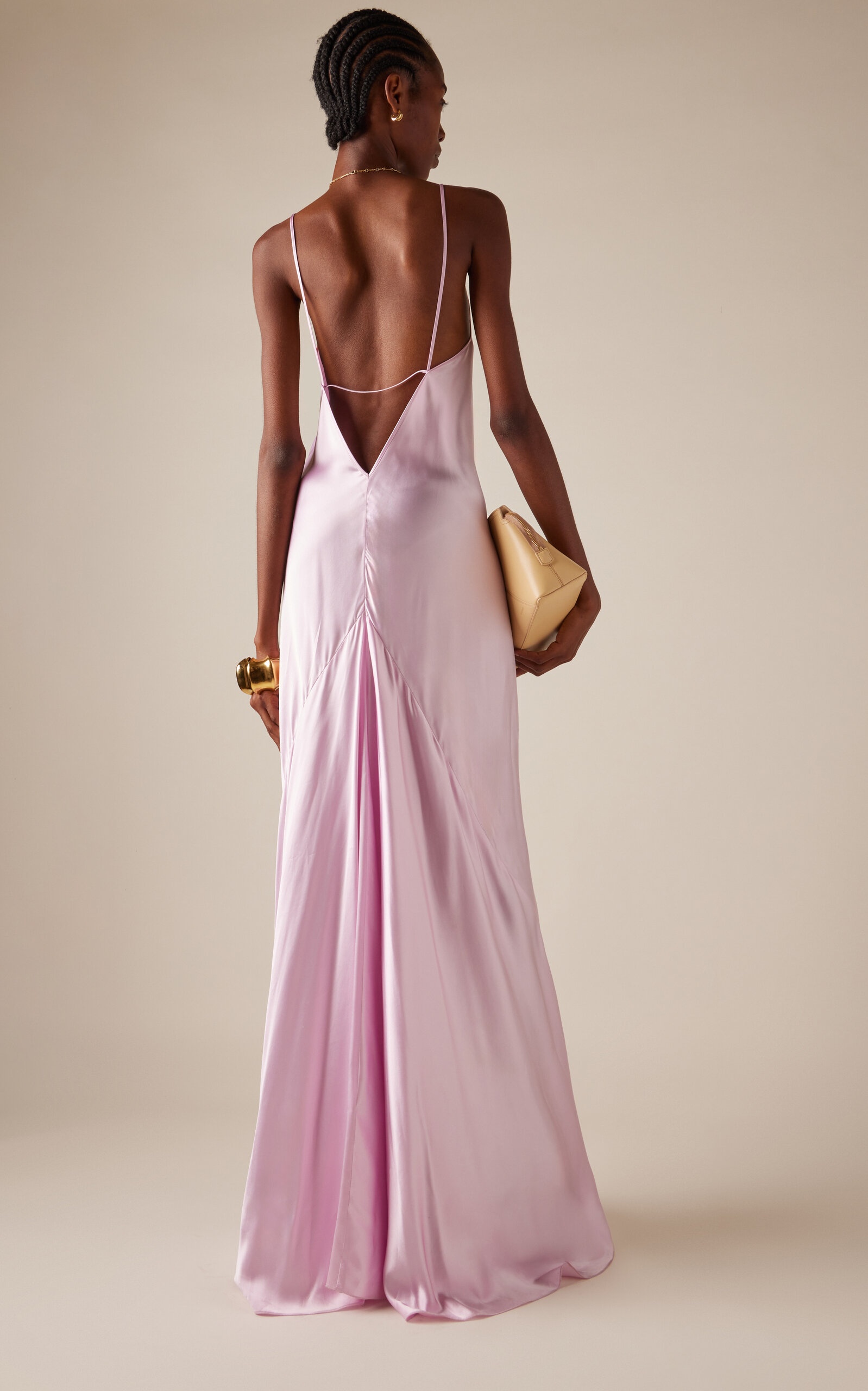 Sleeveless Cami Gown pink - 4