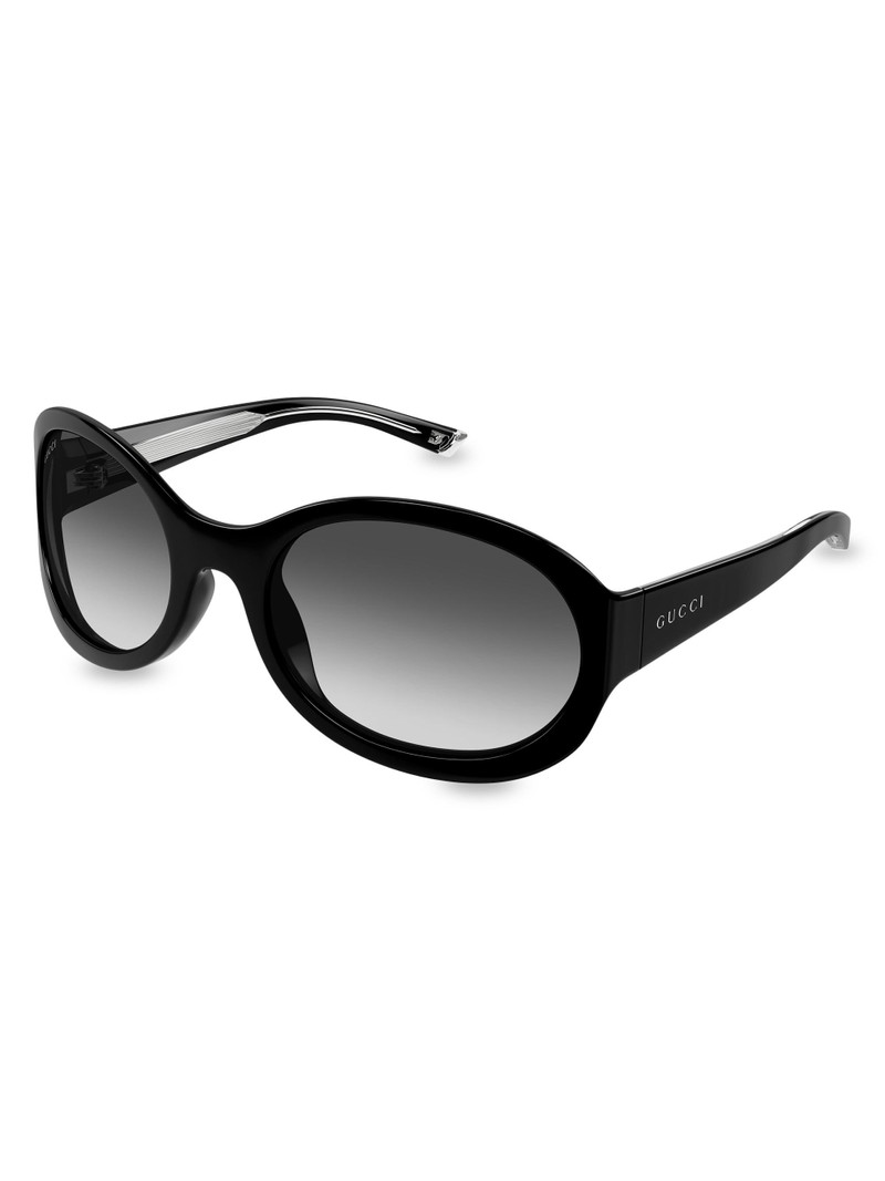 Women's 62MM Oval Sunglasses - Black 1