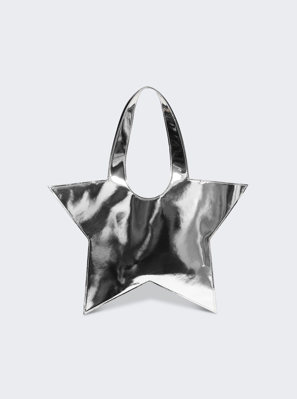 Mirrored Mini Star Tote Bag Silver - 3