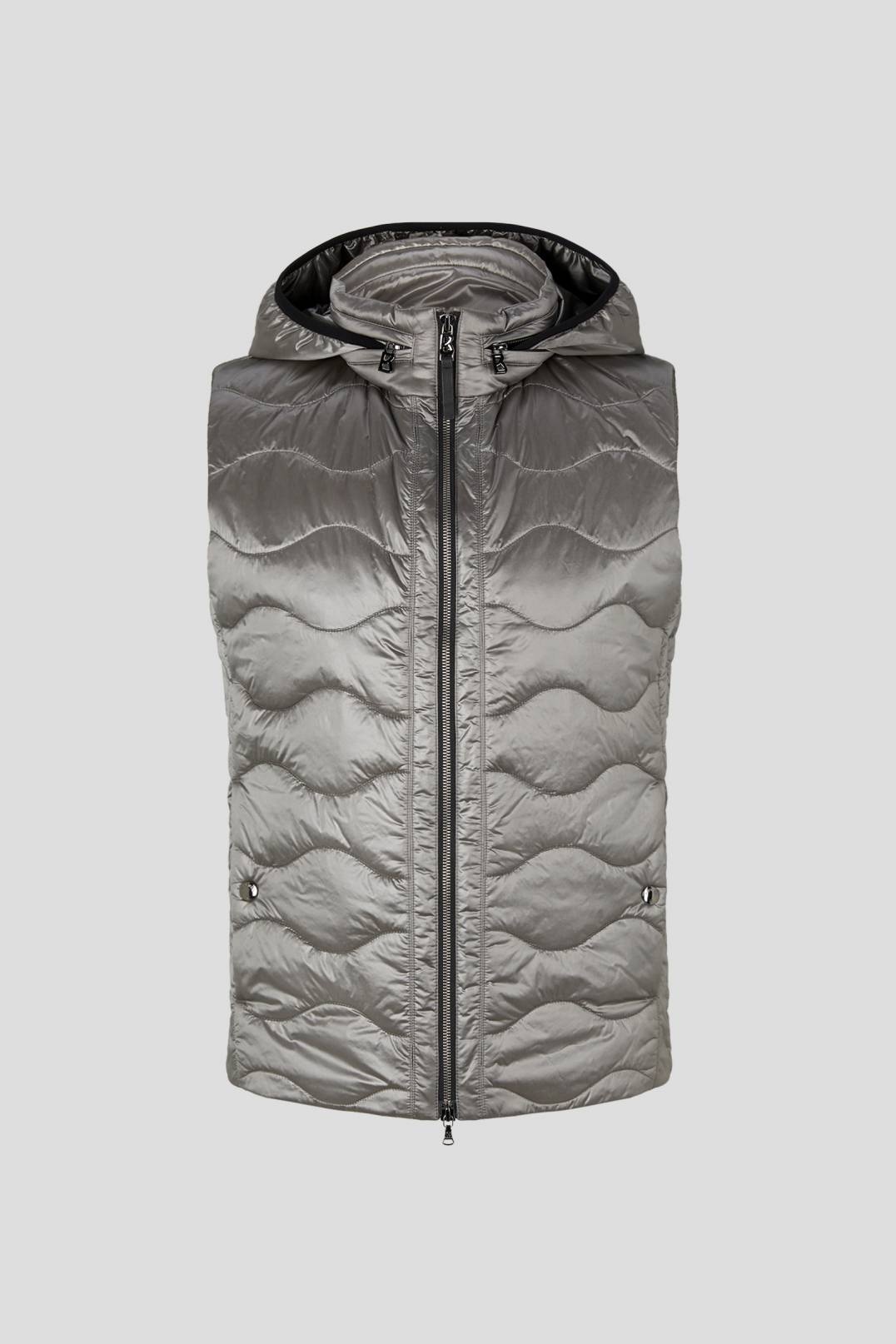 WILTON QUILTED WAISTCOAT IN GRAY - 1