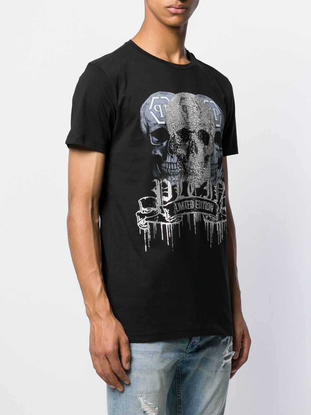 skull logo T-shirt - 3