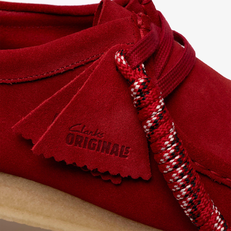 Wallabee Deep Red Suede 10