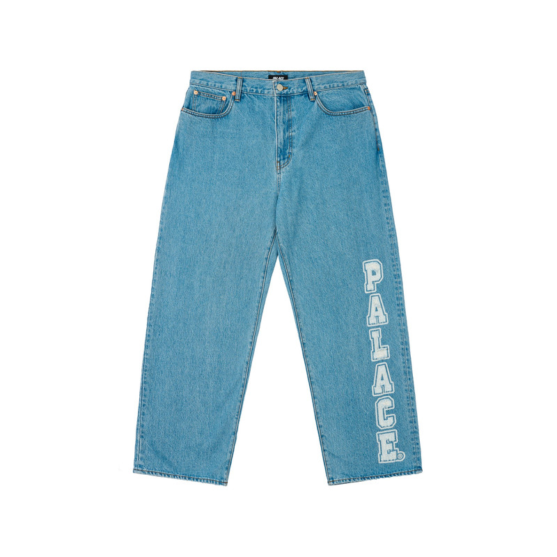 P90 COLLEGE STRESS BAGGY JEAN STONE 와쉬 - 1