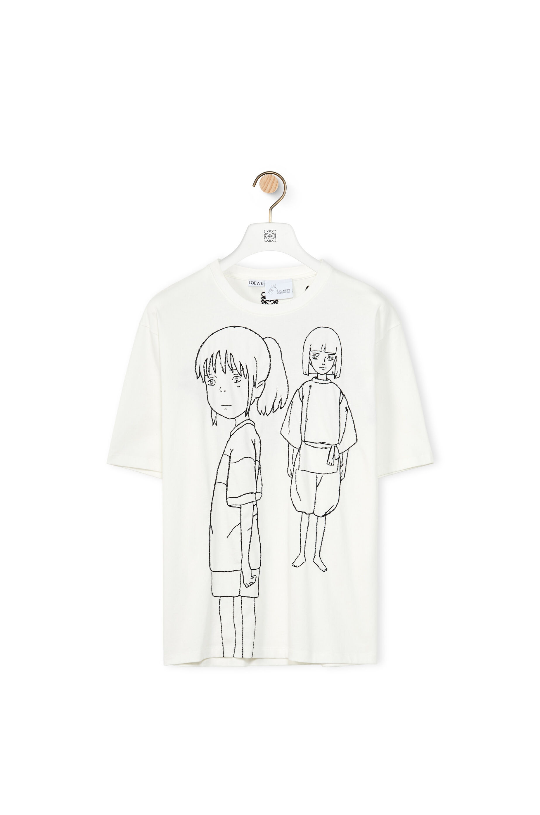 Loewe hot Kaonashi embroidered T-shirt