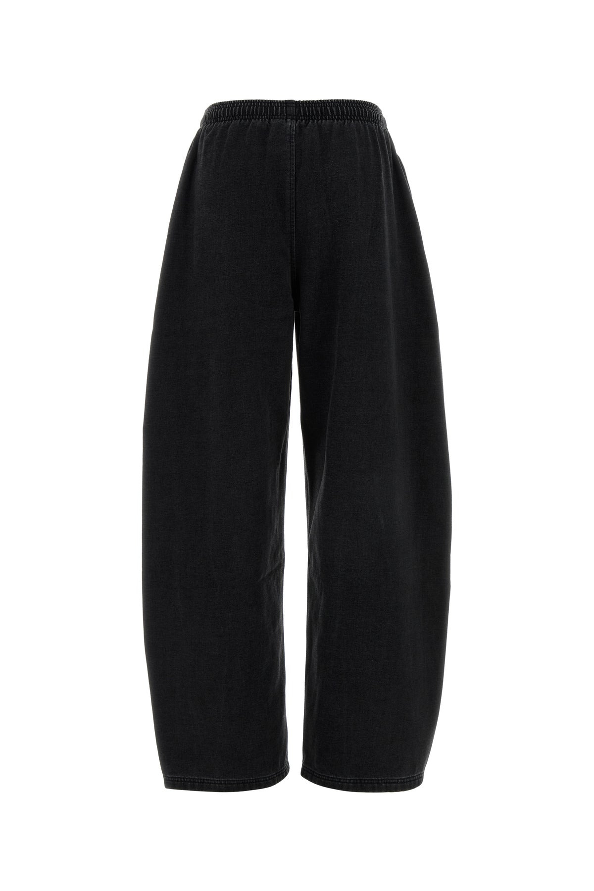 Black cotton blend joggers - 2