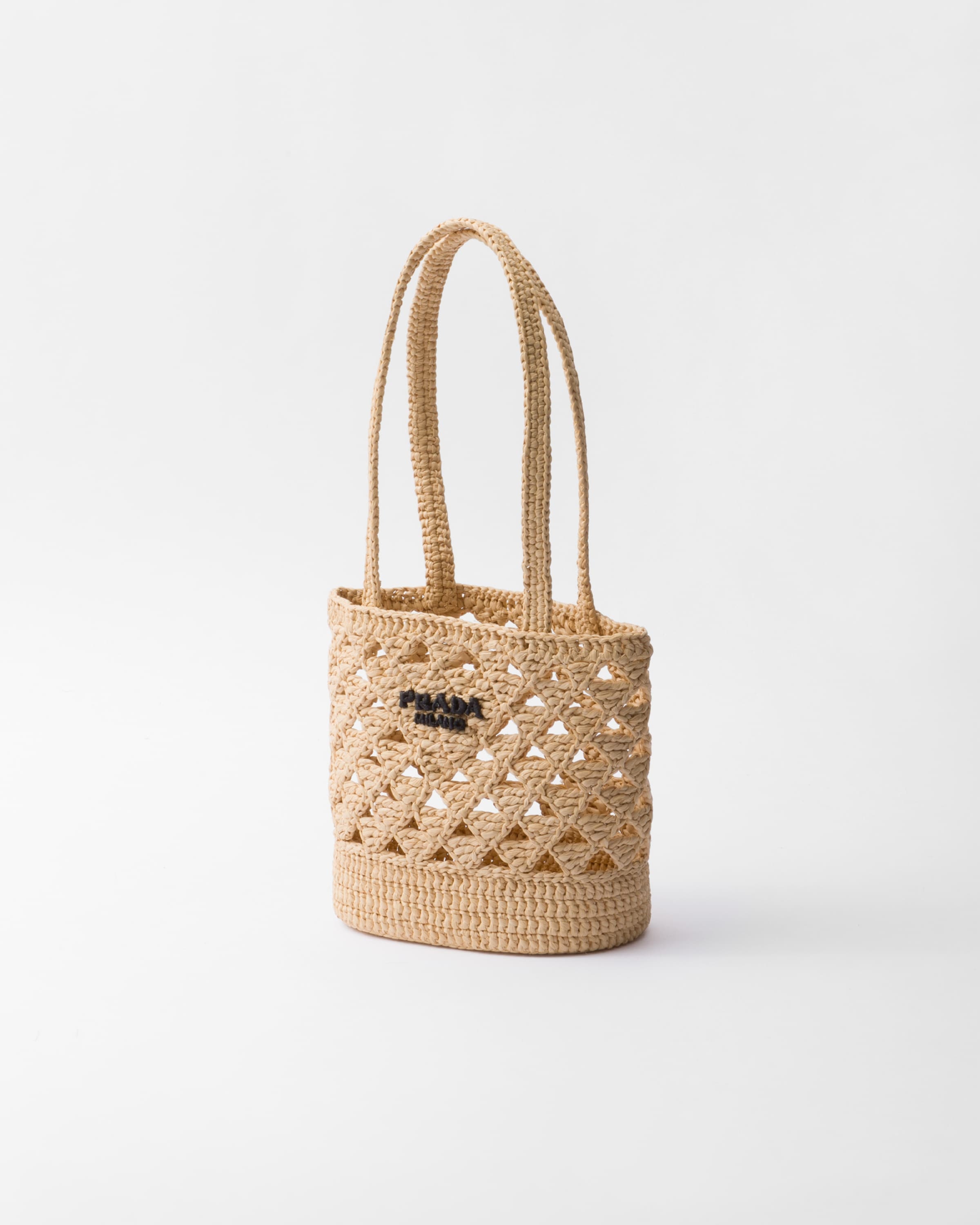 Woven fabric crochet tote bag - 2