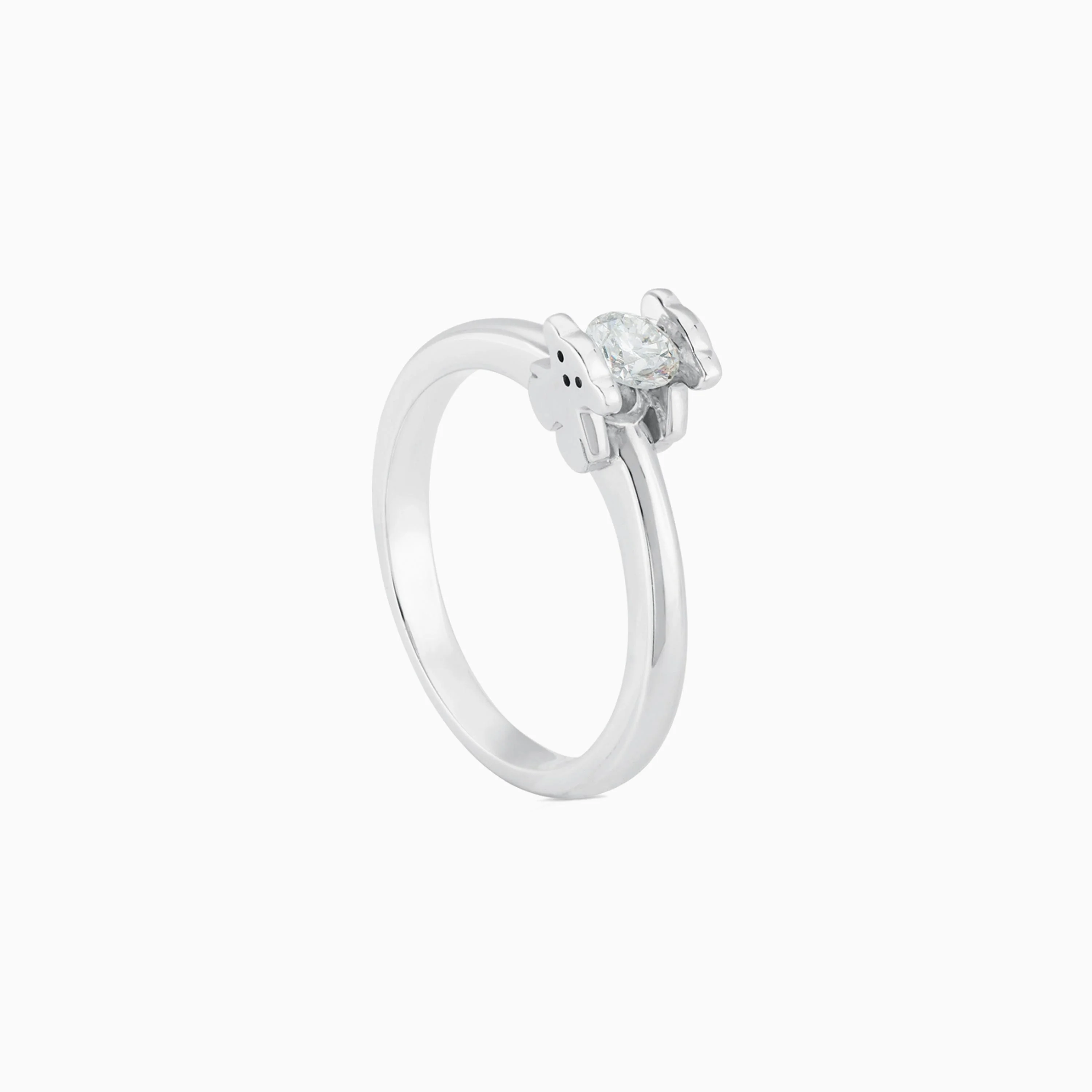 18K white gold TOUS Sweet Diamonds Ring with Diamond Bear motif - 1