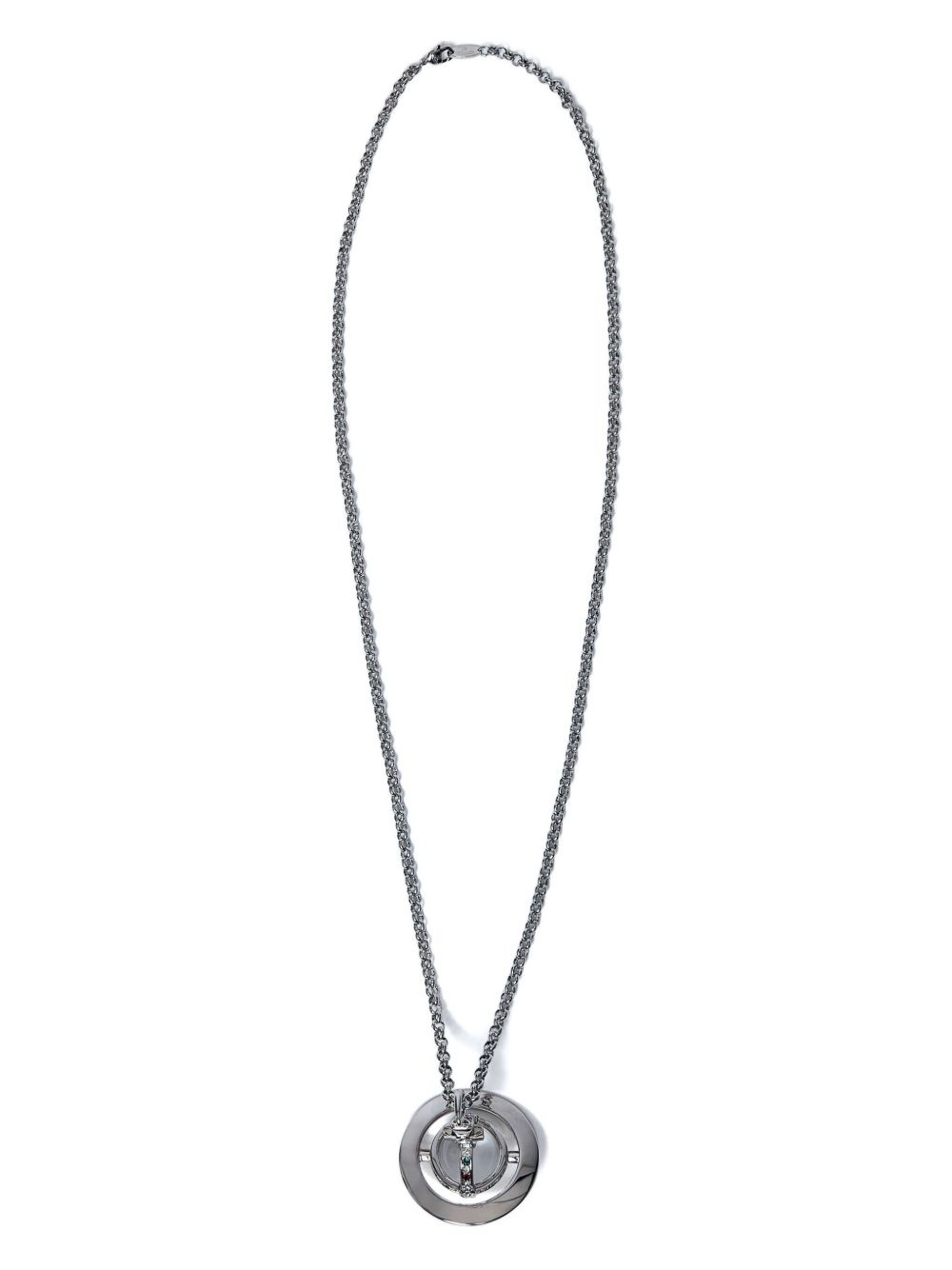 Orb-plaque necklace - 2