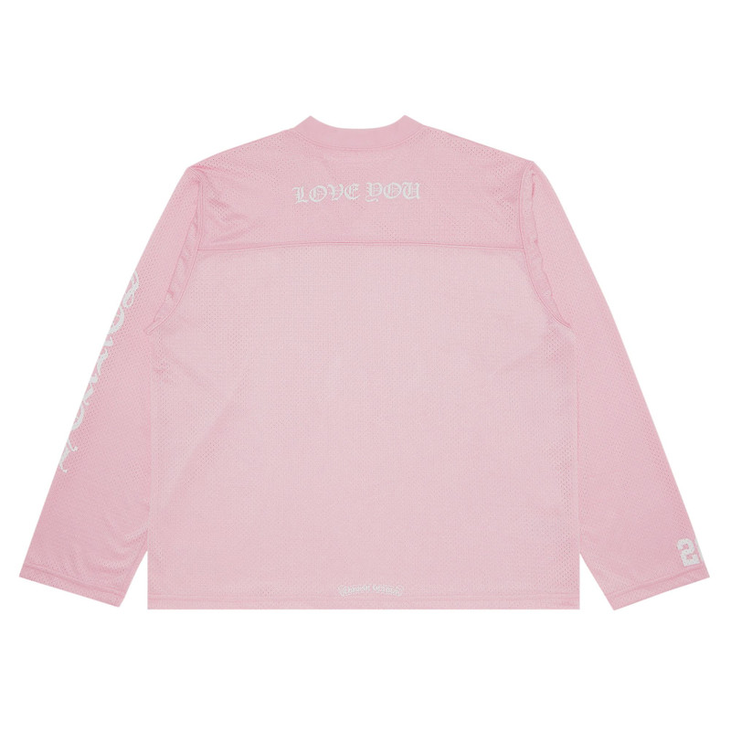 Chrome Hearts Chrome Hearts Love You Mesh Warm Up Jersey 'Pink' outlook