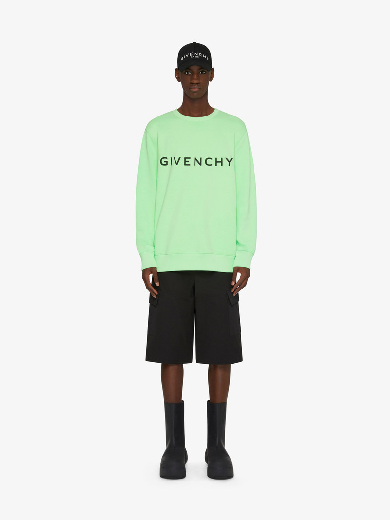 Givenchy GIVENCHY ARCHETYPE SLIM FIT SWEATSHIRT IN FLEECE outlook
