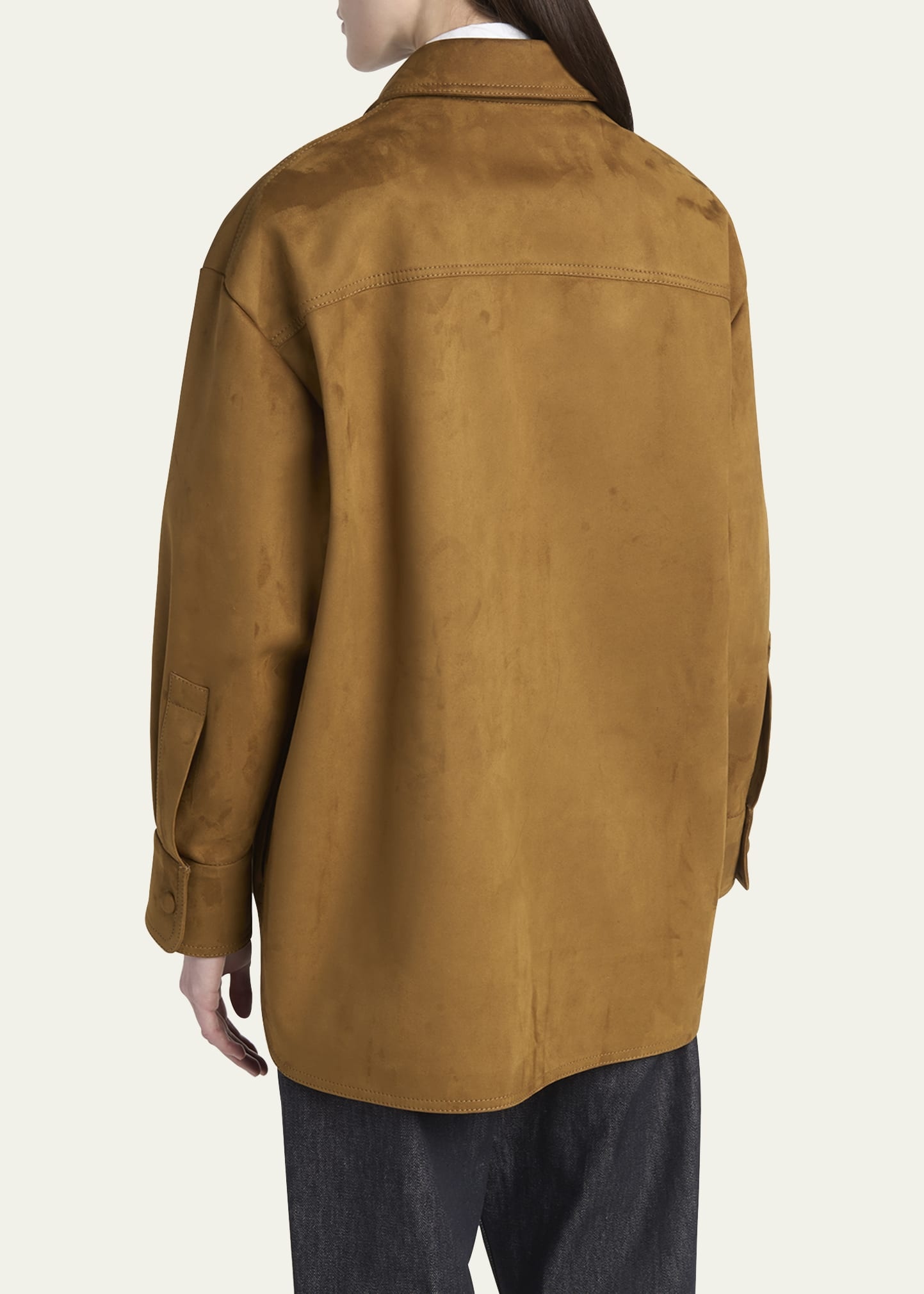 Long-Sleeve Alter Suede Overshirt - 3