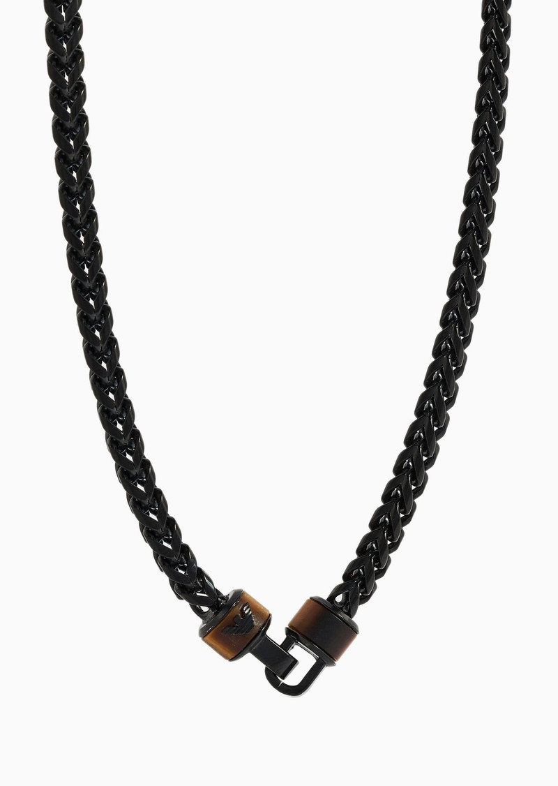 Brown Tiger's Eye Chain Necklace 1