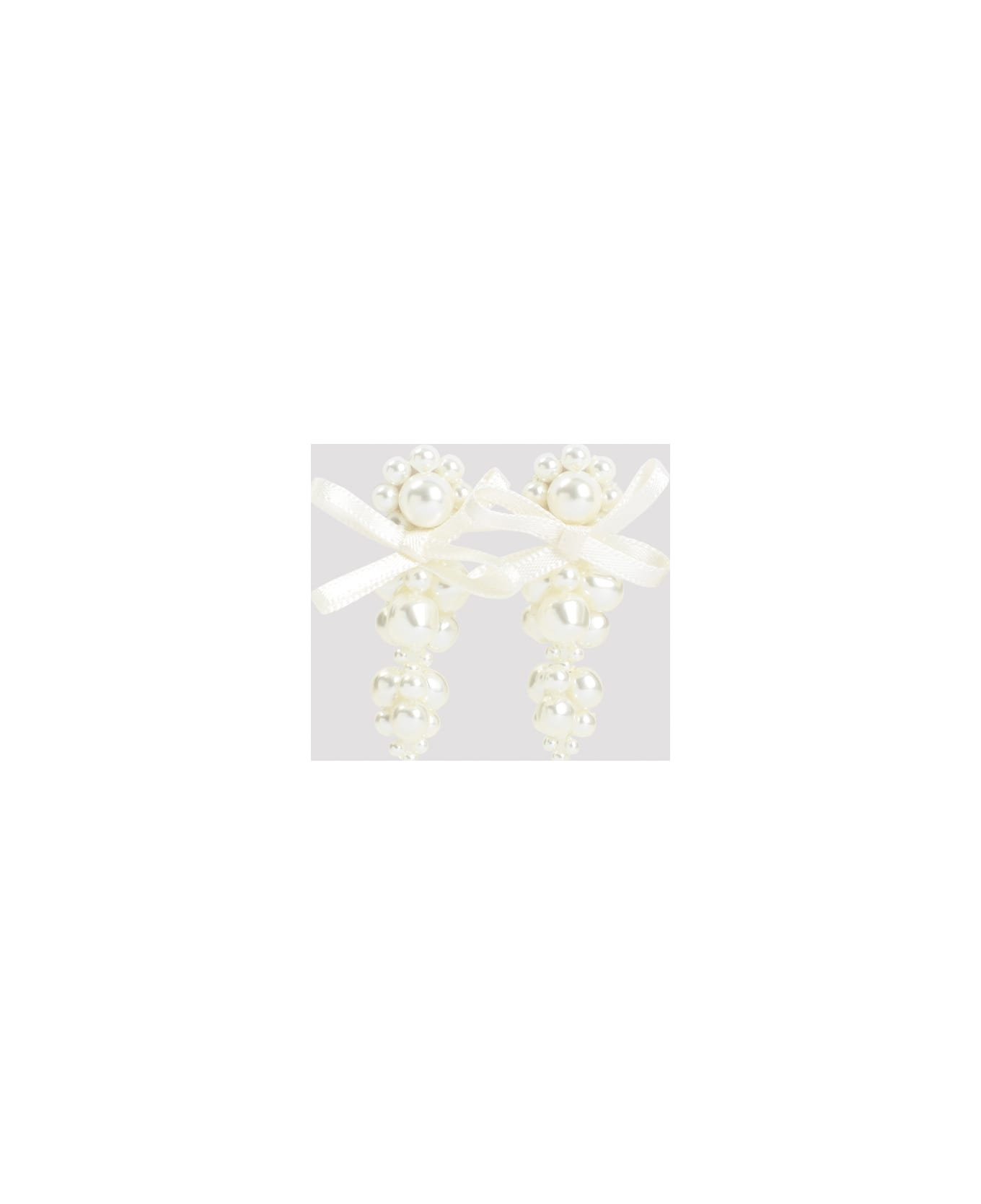 Petit Bow Detail Cluster Earrings - 3
