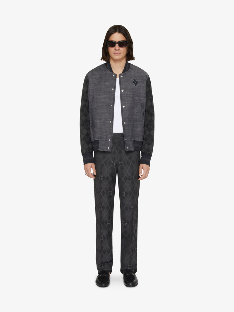 Givenchy VARSITY JACKET IN DENIM WITH MONOGRAM 72 outlook