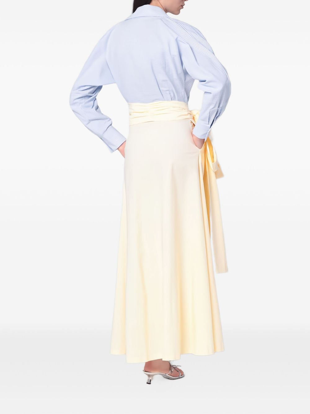 Clarence bow-detail maxi dress - 3