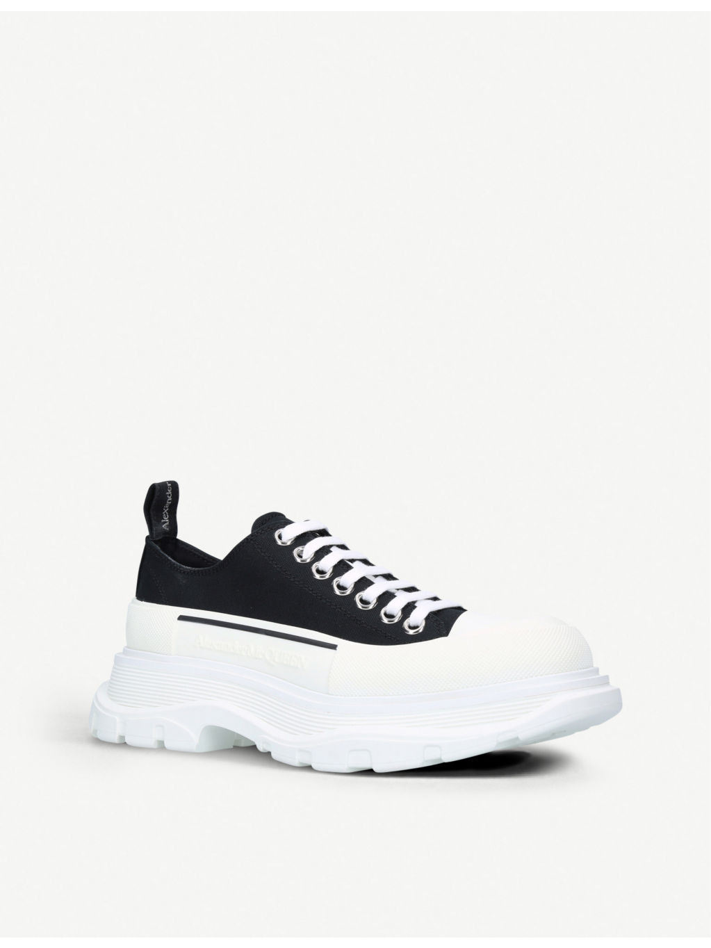 Women's Tread Slick lace-up cotton-canvas trainers - 3