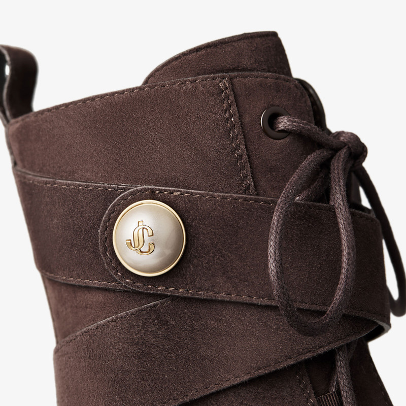 Noemi 45 Chocolate Suede Ankle Boots 3