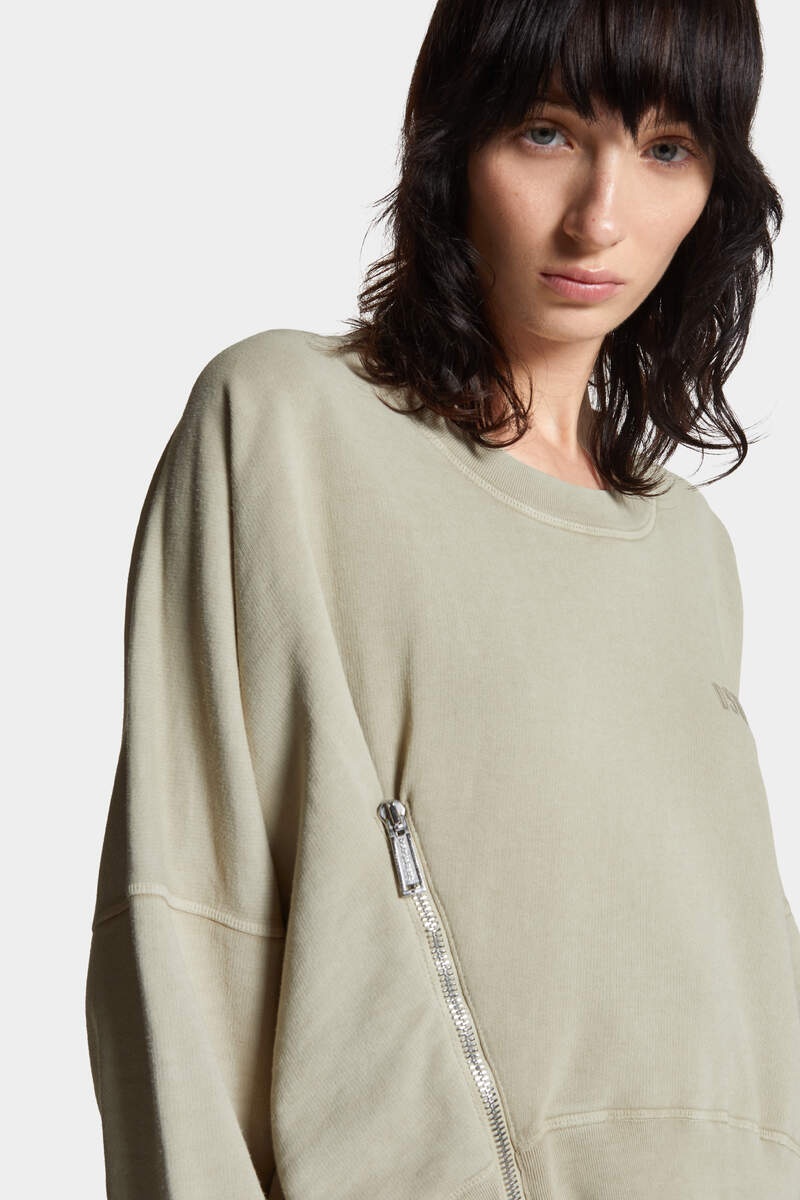 FADE DYED ONION CROPPED SWEATSHIRT - 5