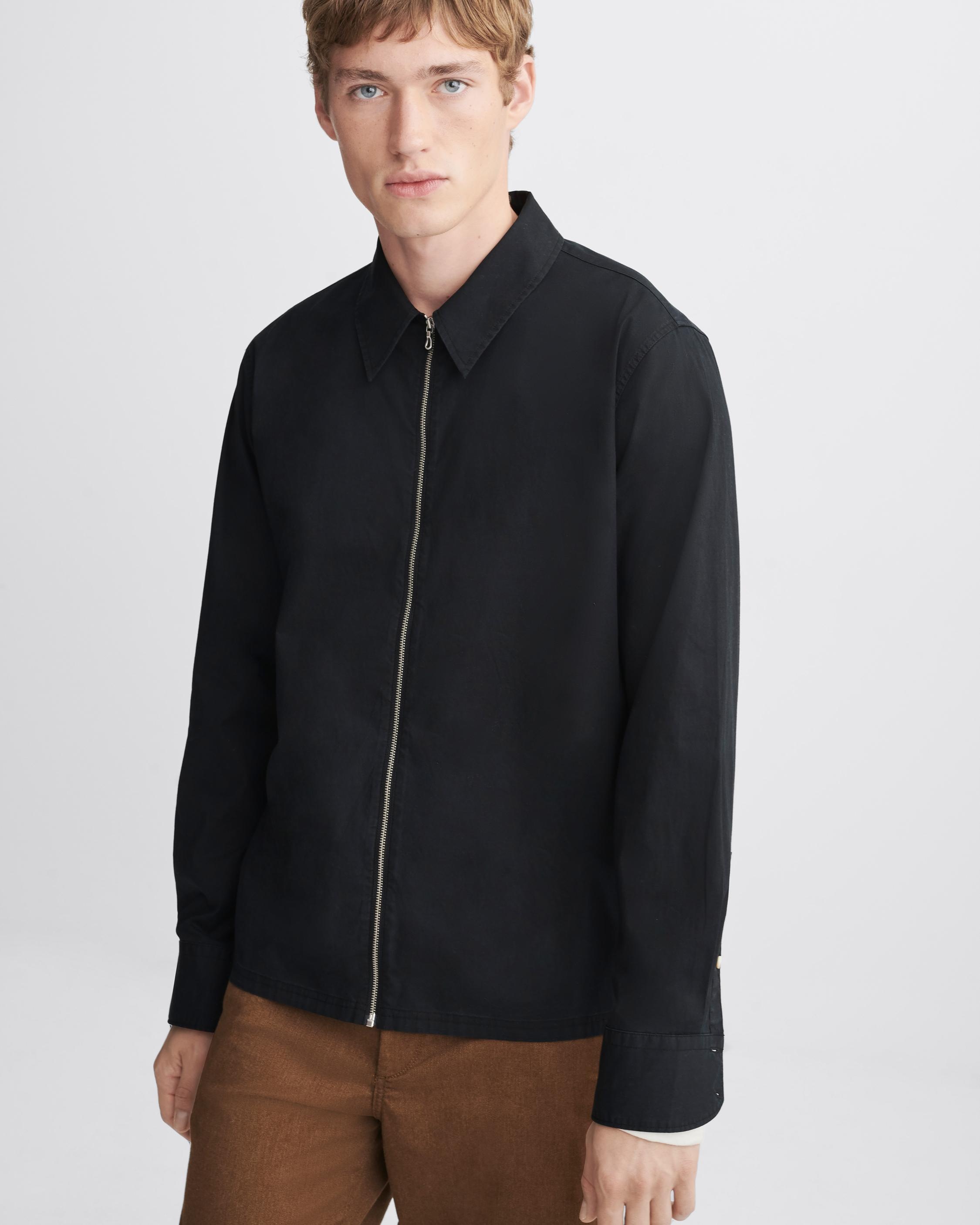 Dalton Cotton Poplin Zip Shirt
Relaxed Fit - 2