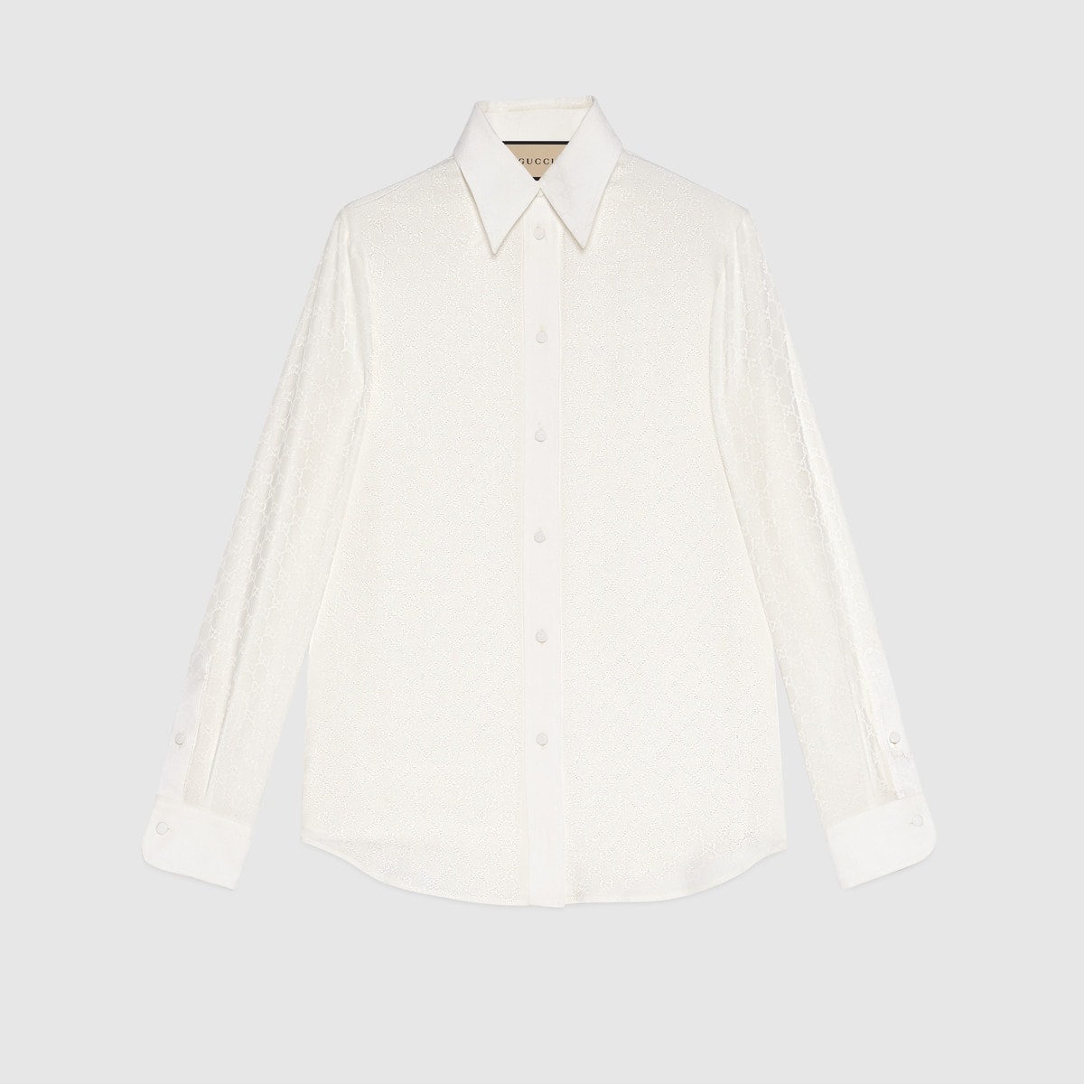 GG silk crêpe shirt - 1