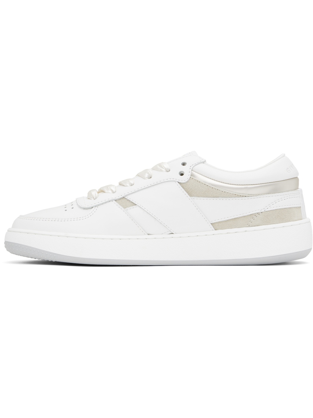 White & Beige G Move Sneakers - 3