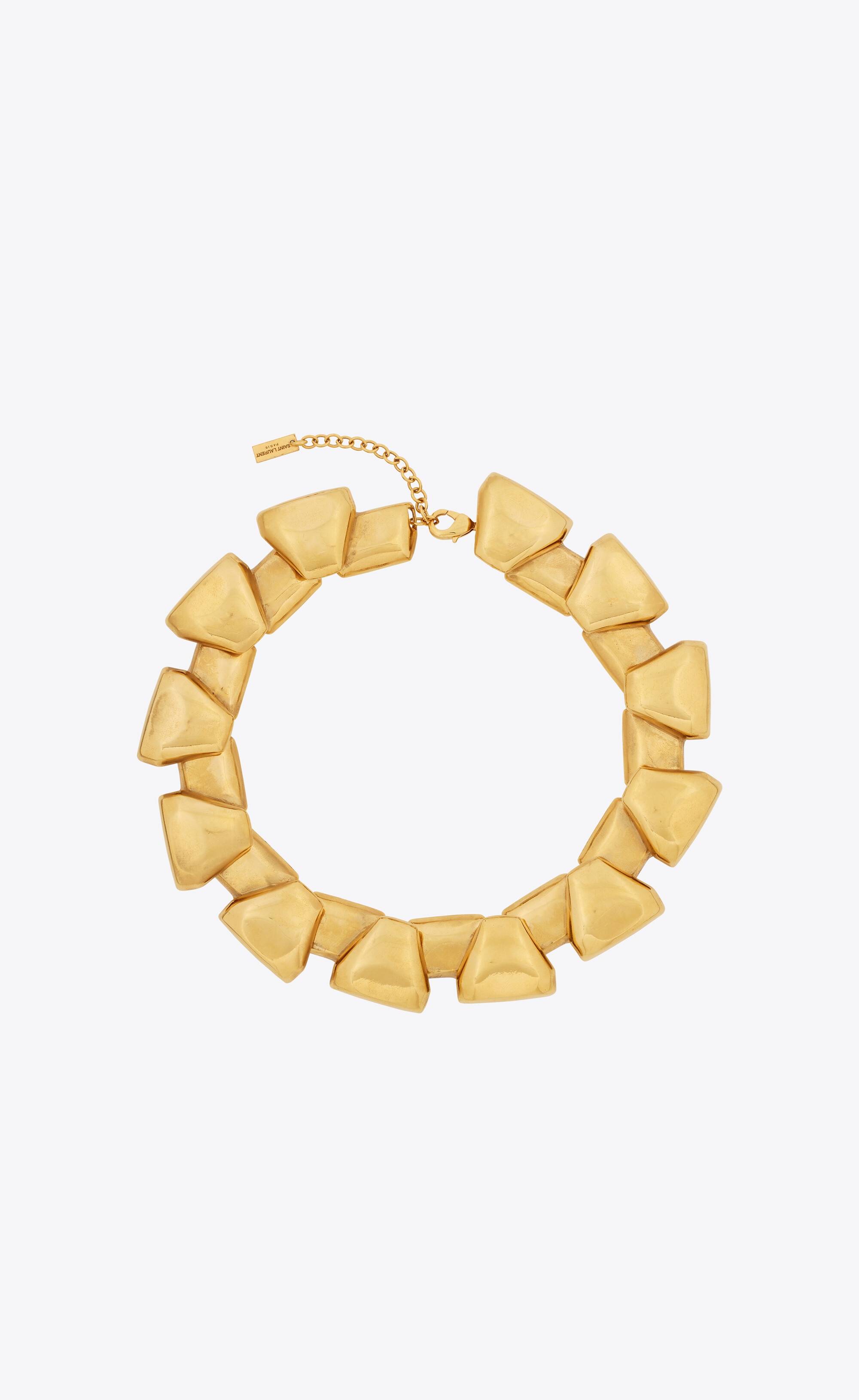 scale links necklace in metal - 1
