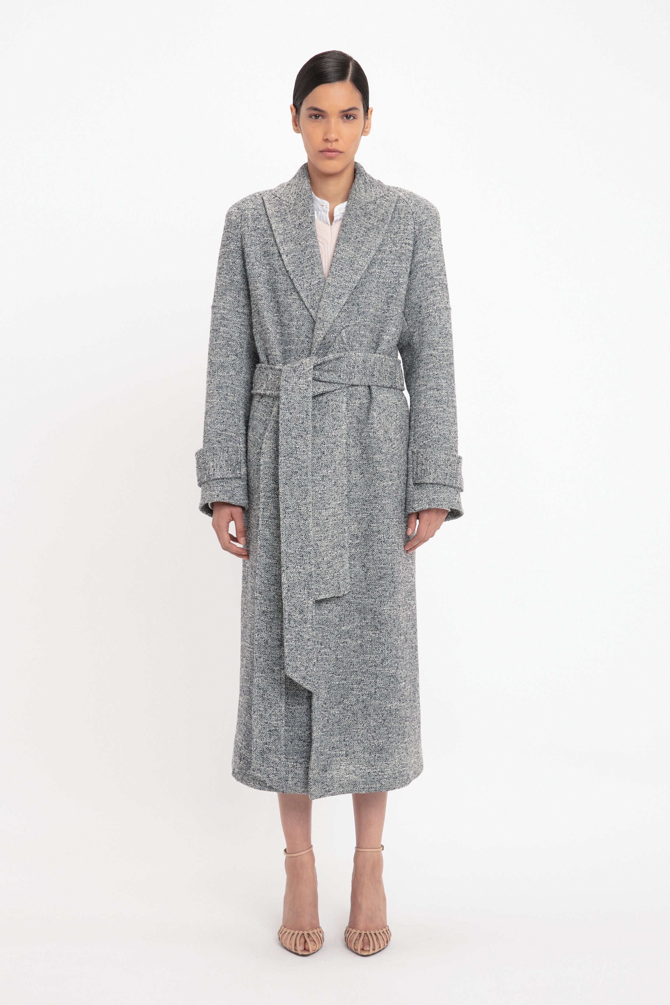 Raglan Sleeve Coat In Iceberg - 2